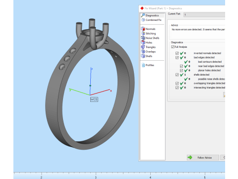 Classic Engagement Ring with 03ct Printable STL 3D 모델