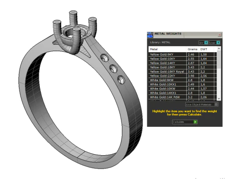 Classic Engagement Ring with 03ct Printable STL 3D Model