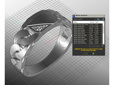 Jewelry Signet Ring chain links - Printed STL 3D Model