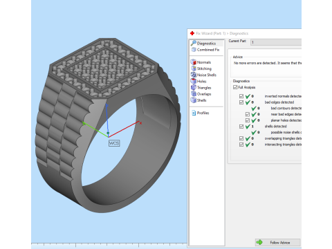 Jewelry mans Signet Ring - Printable STL 3D-Modell