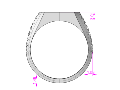 Jewelry mans Signet Ring - Printable STL 3D-Modell