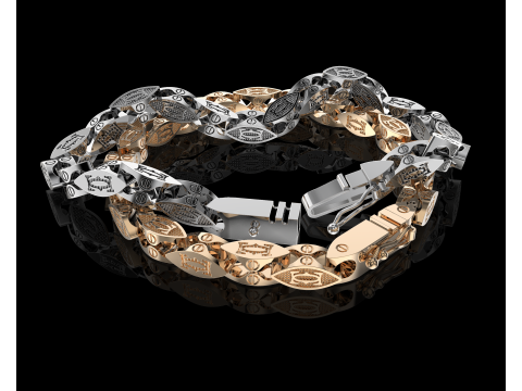 53mm Jewelry box Lock clasp and link - CAD file STL ready to print Model 3D