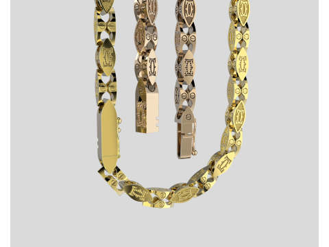 53mm Jewelry box Lock clasp and link - CAD file STL ready to print Model 3D