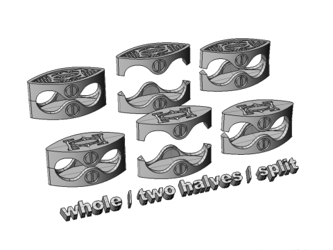 53mm Jewelry box Lock clasp and link - CAD file STL ready to print Model 3D