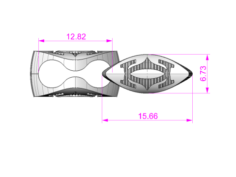 Width 8mm Lock and link for chain - printable file STL 3D 模型