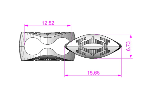 Width 8mm Lock and link for chain - printable file STL 3D Model