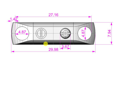 Width 8mm Lock and link for chain - printable file STL 3D 模型