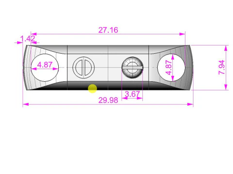 Width 8mm Lock and link for chain - printable file STL 3D Model