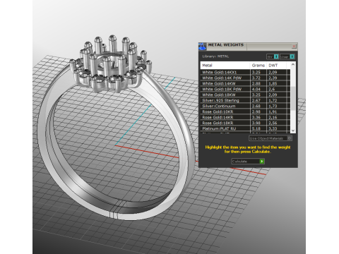Printable classic HALO ring- Stone-5mm -STL for 3d printing Modèle 3D