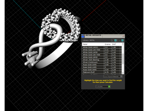 3D printable model ring heart and infinity- STL for 3d printing 3D 模型