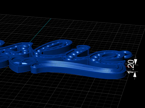 Printable jewelry NAME pendant necklace Leslie STL 3D Model