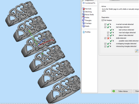 Printable ring - many hearts - much love - STL for 3d printing 5-10 sizes 3D मॉडल