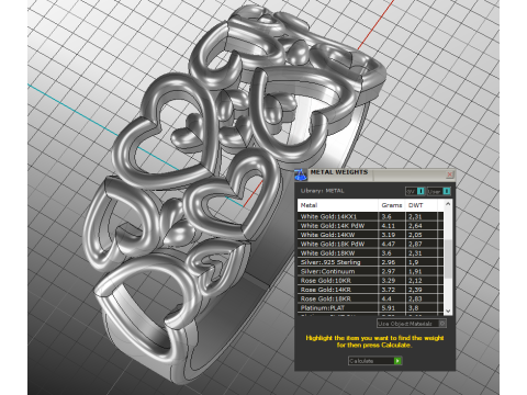 Printable ring - many hearts - much love - STL for 3d printing 5-10 sizes 3D मॉडल