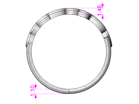 Printable ring - many hearts - much love - STL for 3d printing 5-10 sizes 3D मॉडल