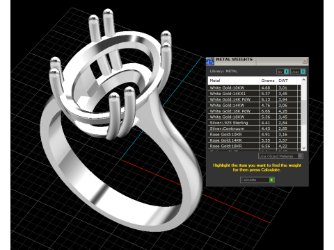 Printable Engagement SOLITAIRE Ring with oval 14x10mm STL 3D Model