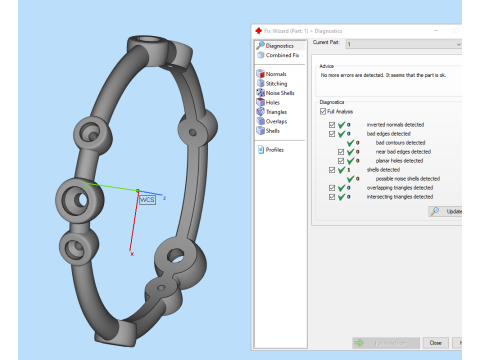 Printable wedding band ring diamonds 01ct STL 3d cad file 3D Модель