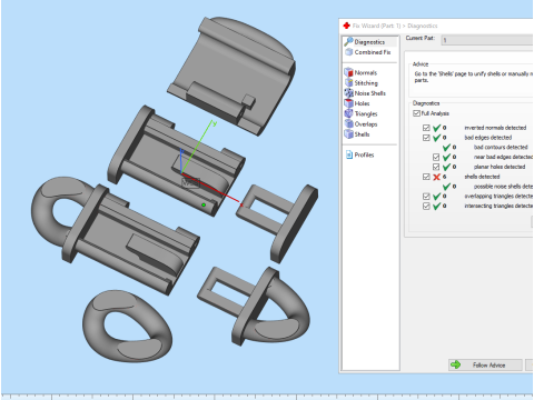 Printable Jewelry lock clasp width 10mm STL ready to Print Modelo 3D