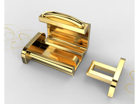 Printable Jewelry lock clasp width 10mm STL ready to Print 3D Model