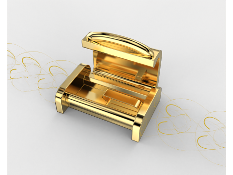 Printable Jewelry lock clasp width 10mm STL ready to Print Modelo 3D