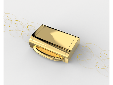 Printable Jewelry lock clasp width 10mm STL ready to Print Modelo 3D