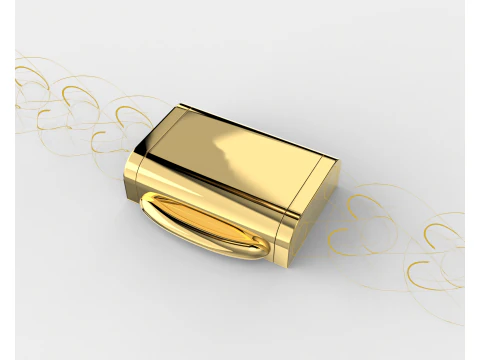Printable Jewelry lock clasp width 10mm STL ready to Print 3D Model