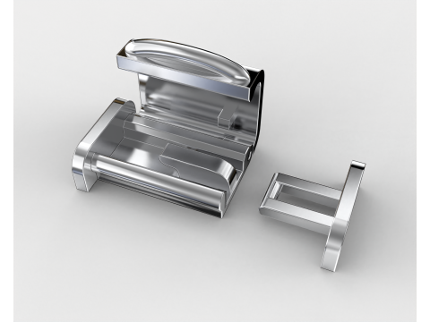 Printable Jewelry lock clasp width 10mm STL ready to Print Modelo 3D