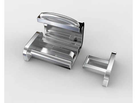 Printable Jewelry lock clasp width 10mm STL ready to Print 3D Model