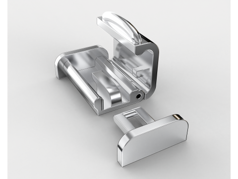Printable Jewelry lock clasp width 10mm STL ready to Print Modelo 3D