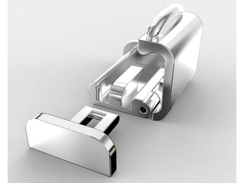 Printable Jewelry lock clasp width 10mm STL ready to Print 3D Model