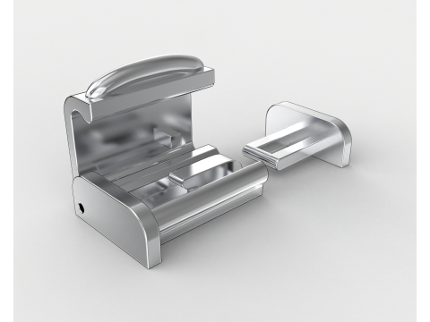 Printable Jewelry lock clasp width 10mm STL ready to Print Modelo 3D