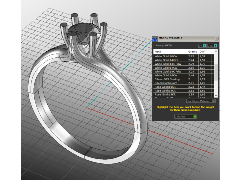 Printable Engagement SOLITAIRE Ring with stone 5mm 04ct STL Model 3D