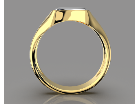 Jewelry Signet Ring letter A - Printable STL 3D-Modell