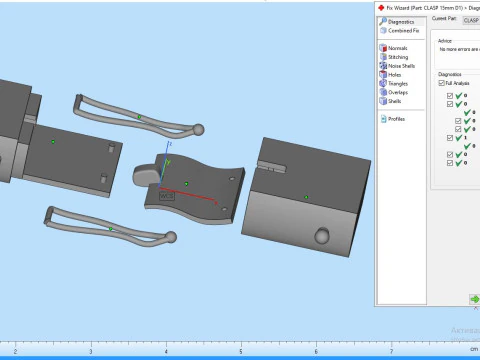 Jewelry CLASP Lock for chain or bracelet 15mm width tall 7mm STL ready for Print 3D Print Model