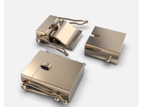 Jewelry CLASP Lock for chain or bracelet 15mm width tall 7mm STL ready for Print 3D Print Model