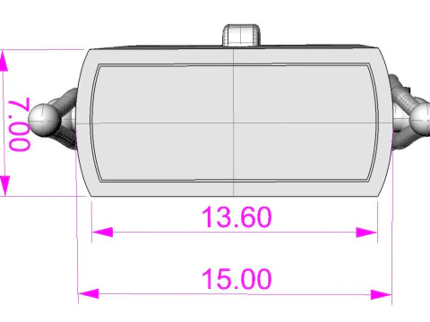Jewelry CLASP Lock for chain or bracelet 15mm width tall 7mm STL ready for Print 3D Print Model