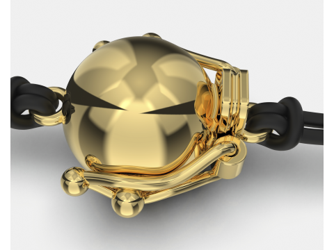 Jewelry CLASP Lock bead 10mm diameter STL ready for Print 3D Print Model