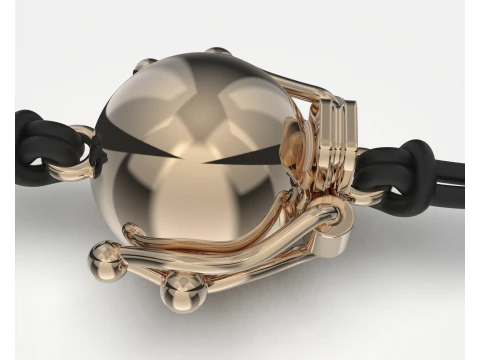 Jewelry CLASP Lock bead 10mm diameter STL ready for Print 3D Print Model