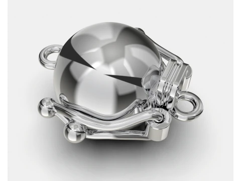 Jewelry CLASP Lock bead 10mm diameter STL ready for Print 3D Print Model