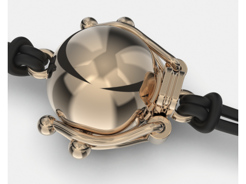 Jewelry CLASP Lock bead 10mm diameter STL ready for Print 3D Print Model