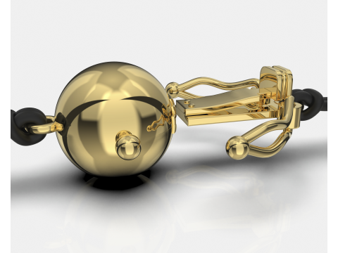 Jewelry CLASP Lock bead 10mm diameter STL ready for Print 3D Print Model