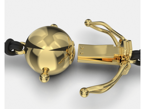 Jewelry CLASP Lock bead 10mm diameter STL ready for Print 3D Print Model