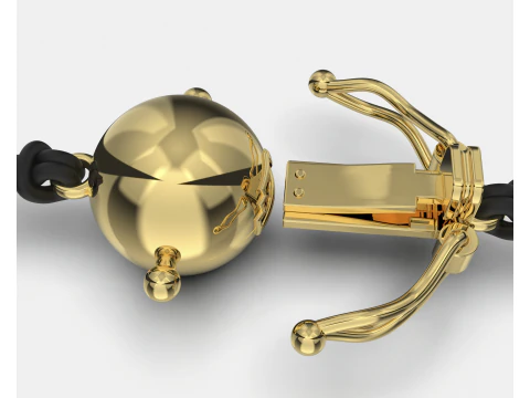 Jewelry CLASP Lock bead 10mm diameter STL ready for Print 3D Print Model