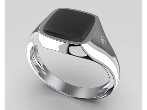 Harfsiz Takı Mühür Yüzük - Yazdırılabilir STL 3D Baskı Modeli