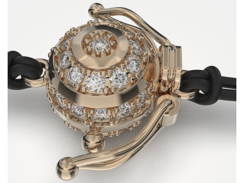 Jewelry CLASP Lock bead 10mm diameter STL ready for Print 3D Druckmodell
