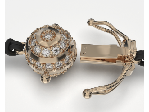Jewelry CLASP Lock bead 10mm diameter STL ready for Print 3D Druckmodell