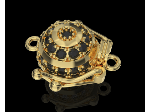 Jewelry CLASP Lock bead 10mm diameter STL ready for Print 3D Druckmodell