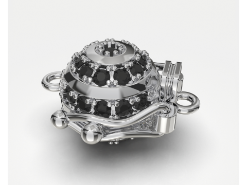 Jewelry CLASP Lock bead 10mm diameter STL ready for Print 3D Druckmodell