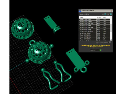 Jewelry CLASP Lock bead 10mm diameter STL ready for Print 3D Druckmodell