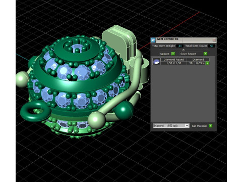 Jewelry CLASP Lock bead 10mm diameter STL ready for Print 3D Druckmodell