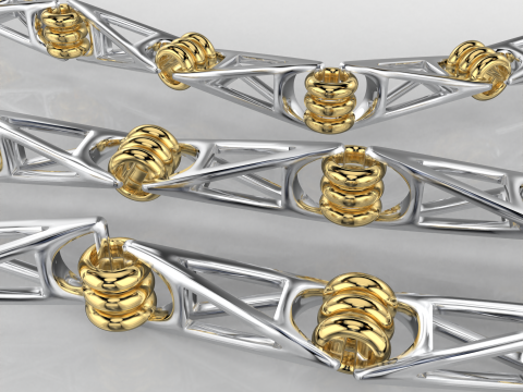 Jewelry Link for chain or bracelet 8mm width STL ready for Print 3D 打印模型
